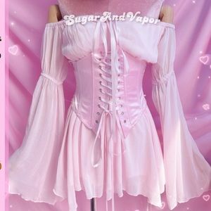 CORSET CHIFFON DRESS SET from Sugar and Vapor never opened from package